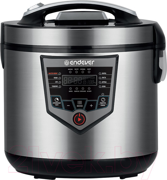Изображение товара Мультиварка Endever Vita-124 (черный/стально)
