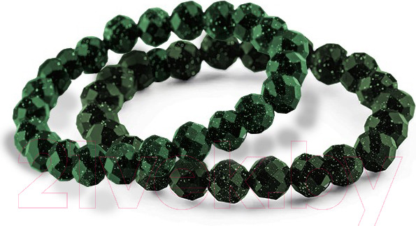 Изображение товара Кольцо Wolves Авантюрин Двойное 5045 (р.16-17, зеленый)