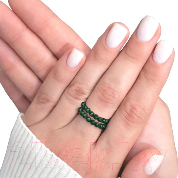 Изображение товара Кольцо Wolves Авантюрин Двойное 5047 (р.18-19, зеленый)