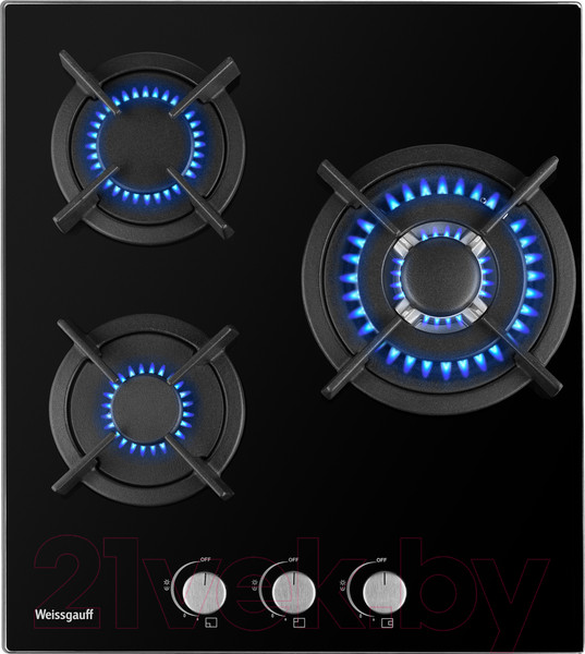 Изображение товара Газовая варочная панель Weissgauff HGG 451 BGh Nano Glass