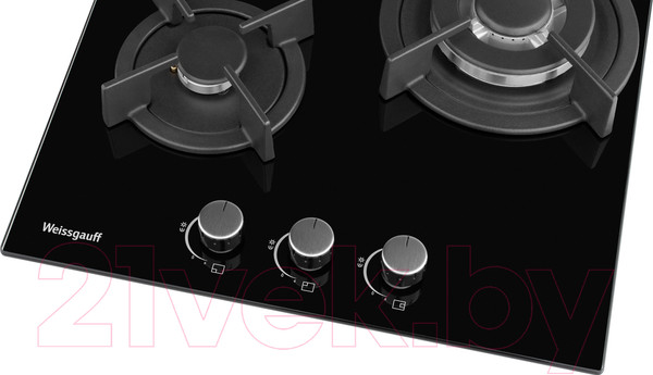 Изображение товара Газовая варочная панель Weissgauff HGG 451 BGh Nano Glass