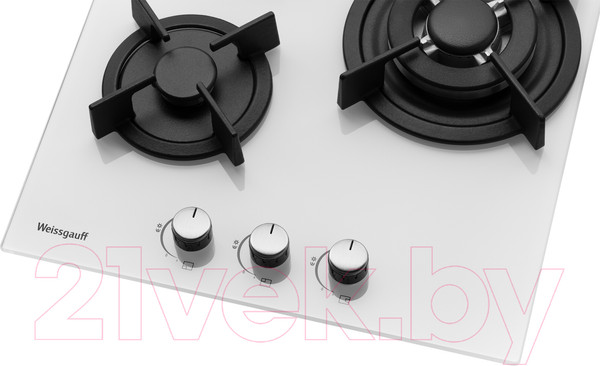Изображение товара Газовая варочная панель Weissgauff HGG 451 WGh Nano Glass