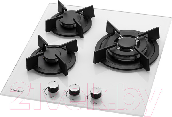 Изображение товара Газовая варочная панель Weissgauff HGG 451 WGh Nano Glass