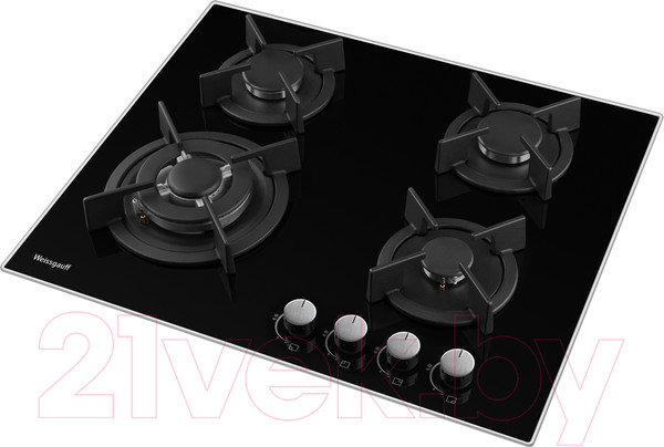 Изображение товара Газовая варочная панель Weissgauff HGG 640 BG Nano Glass