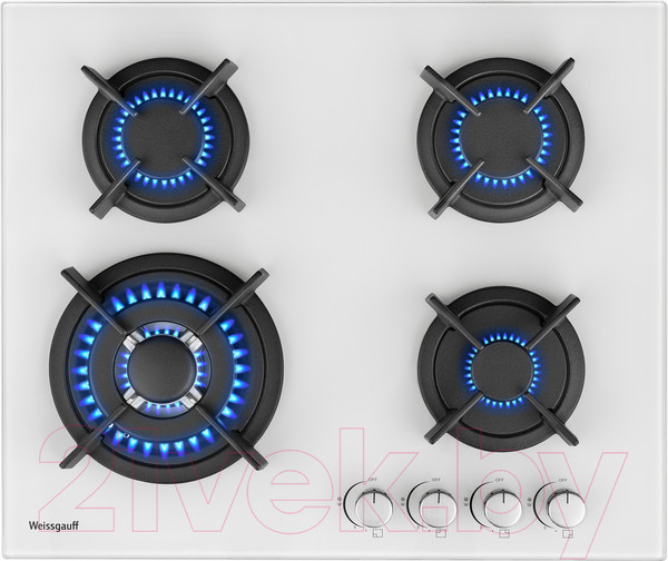 Изображение товара Газовая варочная панель Weissgauff HGG 640 WG Nano Glass