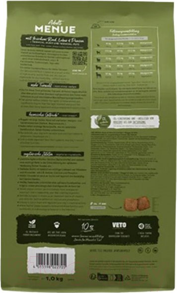 Изображение товара Сухой корм для собак Bosch Petfood HPC Menue Adult говядина с рожью и овсом / 5414001 (1кг)
