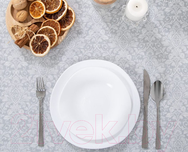 Изображение товара Скатерть АртПостель Вензель серый (150x120)