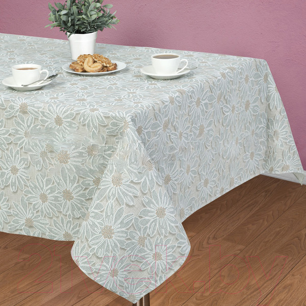 Изображение товара Скатерть АртПостель София серый (150x120)