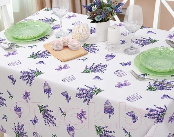 Изображение товара Скатерть АртПостель Сиреневая дымка (150x120)