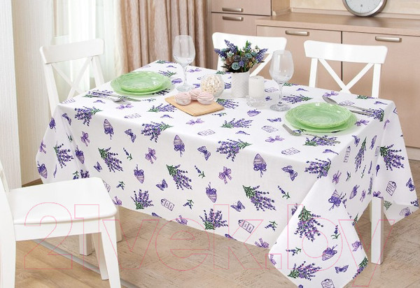 Изображение товара Скатерть АртПостель Сиреневая дымка (150x120)