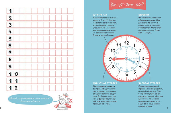 Изображение товара Развивающая книга Альпина Учим время. Час, полчаса, четверть часа, мягкая обложка