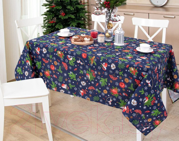 Изображение товара Скатерть АртПостель Волшебство синий (150x150)