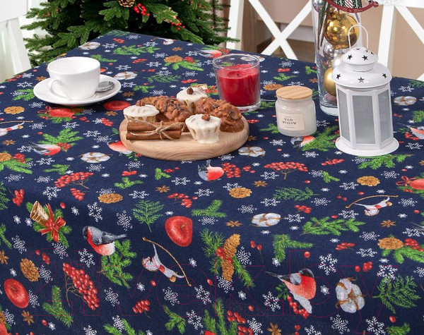 Изображение товара Скатерть АртПостель Волшебство синий (150x150)