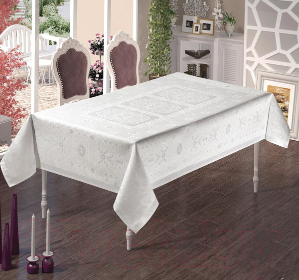 Изображение товара Скатерть DO&CO Etamin 160x220 / 10661 (белый)