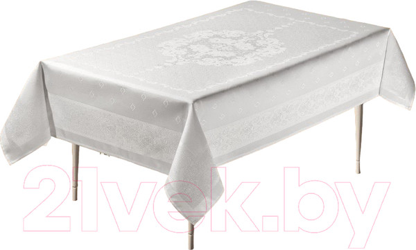 Изображение товара Скатерть DO&CO Perla 160x220 / 10664 (белый)