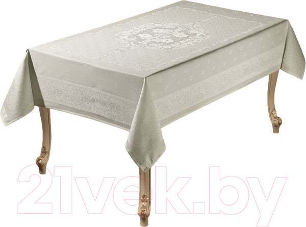 Изображение товара Скатерть DO&CO Perla 160x220 / 10664 (кремовый)