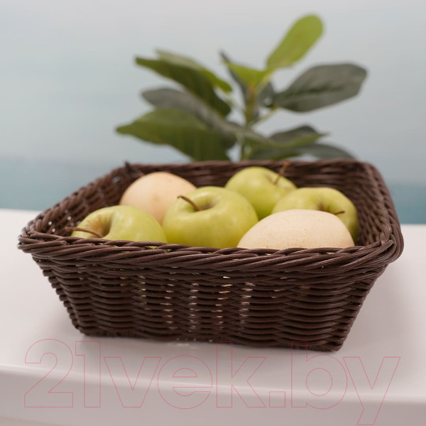 Изображение товара Корзина для хранения Handy Home Полиротанг 240x240x75 / Zong-20 (коричневый)