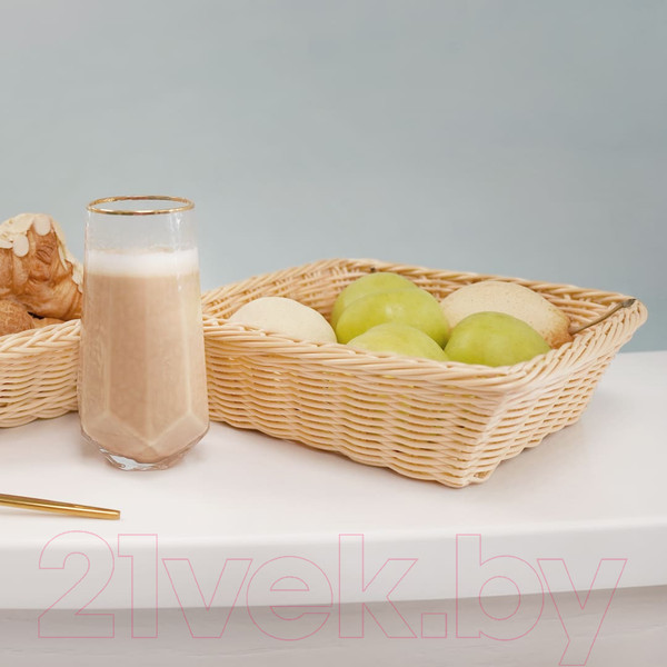 Изображение товара Корзина для хранения Handy Home Полиротанг 240x240x75 / Zong-17 (светло-бежевый)