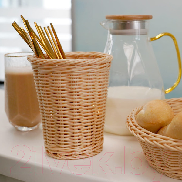 Изображение товара Корзина для хранения Handy Home Полиротанг 135x135x160 / Zong-14 (бежевый)