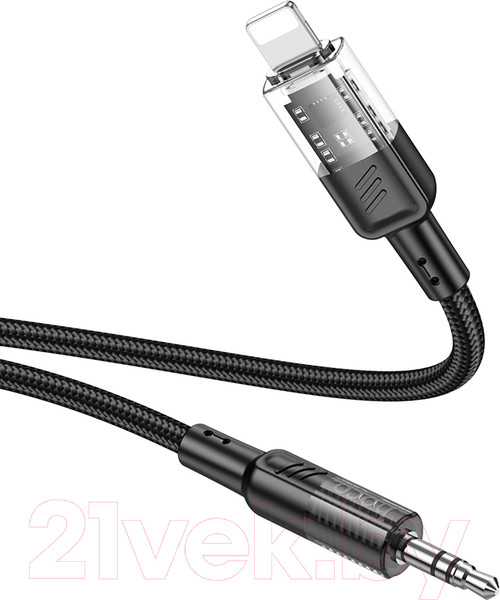 Изображение товара Кабель Hoco UPA27 Lightning - AUX (1м, черный)