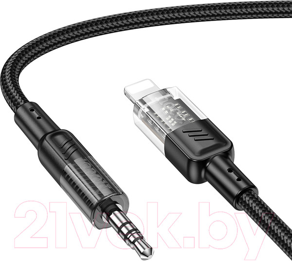Изображение товара Кабель Hoco UPA27 Lightning - AUX (1м, черный)