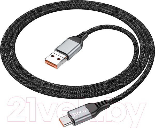 Изображение товара Кабель Hoco U128 2в1 USB/Type-C to Type-C (черный)