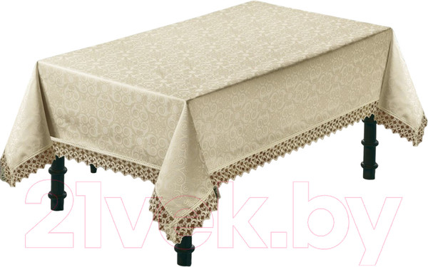 Изображение товара Скатерть DO&CO Azelya 160x220 / 11420 (капучино)