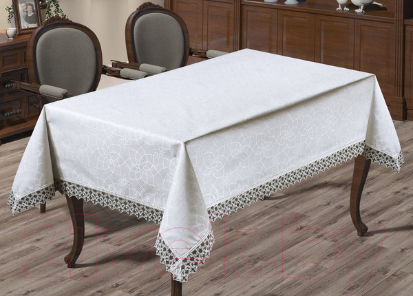 Изображение товара Скатерть DO&CO Erguvan 160x220 / 11421 (белый)