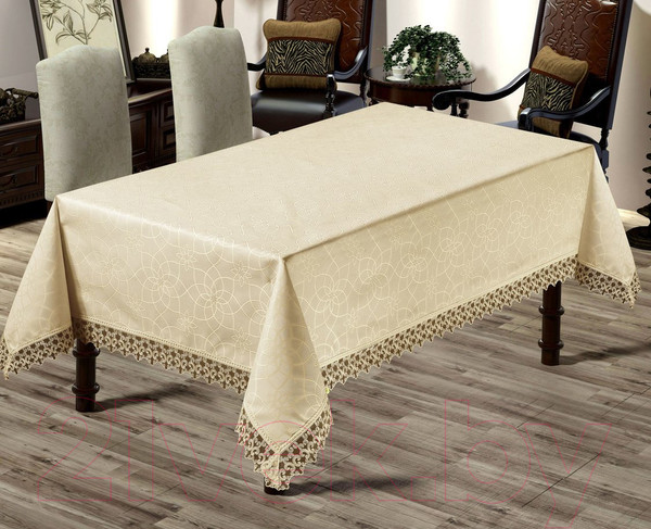 Изображение товара Скатерть DO&CO Erguvan 160x220 / 11421 (капучино)