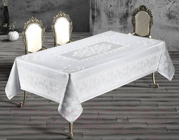Изображение товара Скатерть DO&CO Sevda 160x220 / 11657 (белый)