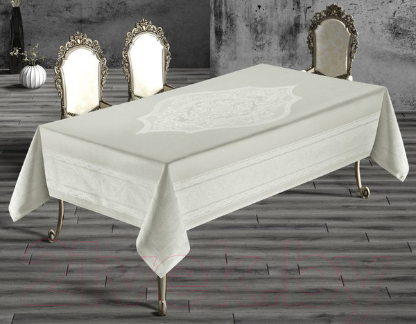 Изображение товара Скатерть DO&CO Talya 160x220 / 11661 (кремовый)