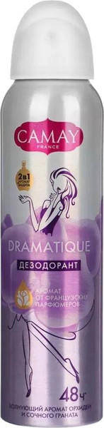 Изображение товара Дезодорант-спрей Camay Драматик Орхидея и гранат (150мл)