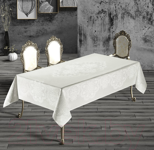 Изображение товара Скатерть DO&CO Hatmi 160x220 / 11663 (кремовый)