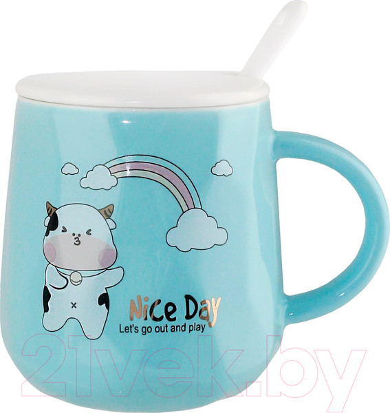 Изображение товара Кружка с ложкой Lenardi 315-054