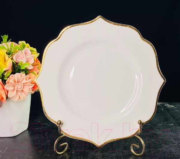 Изображение товара Набор тарелок Lenardi Magnolia Gold 205-577 (6шт)