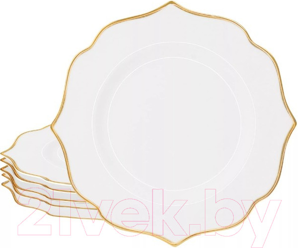 Изображение товара Набор тарелок Lenardi Magnolia Gold 205-577 (6шт)