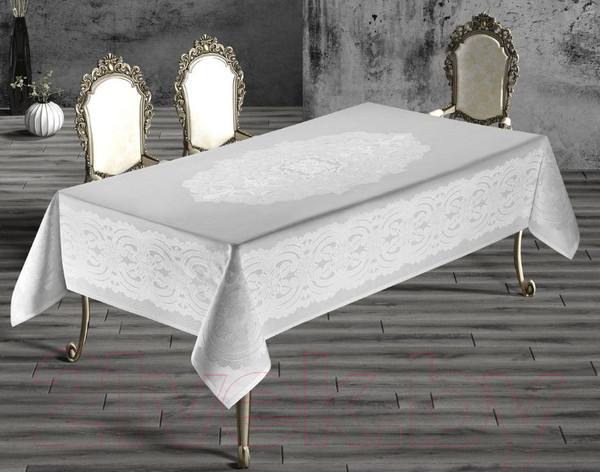 Изображение товара Скатерть DO&CO Bulut 160x220 / 11664 (белый)