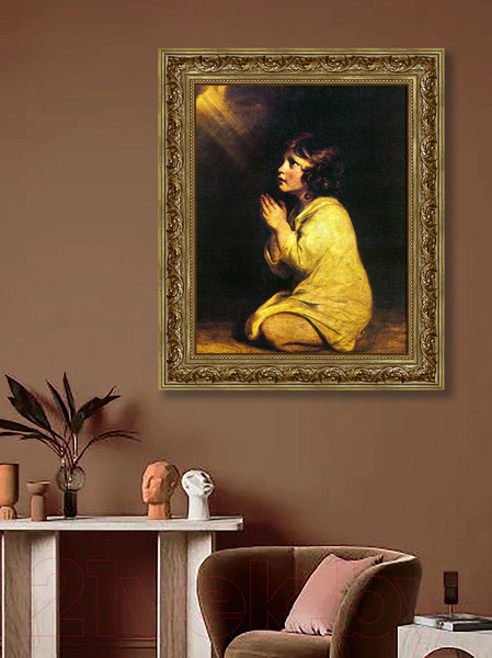 Изображение товара Картина Декарт Вечерняя молитва 8Л2046 (в раме)