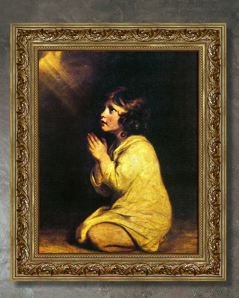 Изображение товара Картина Декарт Вечерняя молитва 8Л2046 (в раме)