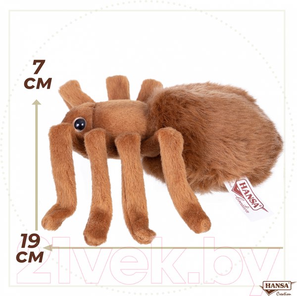 Изображение товара Мягкая игрушка Hansa Сreation Паук тарантул / 4726 (коричневый)