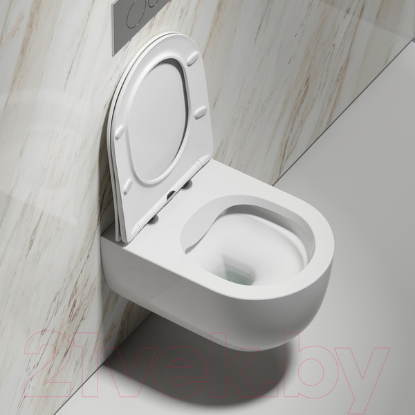 Изображение товара Унитаз подвесной Ceramica Nova Modena  Rimless CN6063 (с сиденьем)