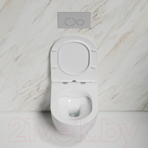 Изображение товара Унитаз подвесной Ceramica Nova Modena  Rimless CN6063 (с сиденьем)