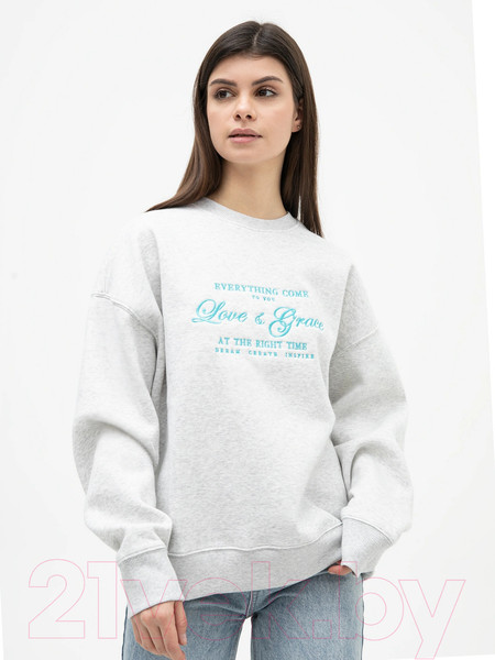 Изображение товара Свитшот Mark Formelle 122813/1 (р.164/170-92-98, серый меланж 4306-А)