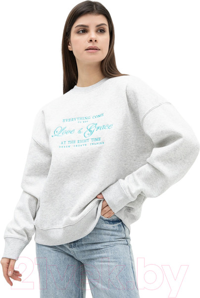 Изображение товара Свитшот Mark Formelle 122813/1 (р.164/170-92-98, серый меланж 4306-А)