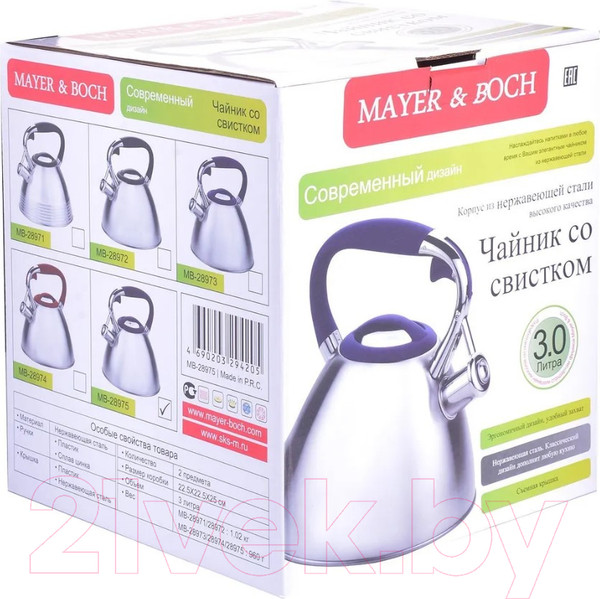 Изображение товара Чайник со свистком Mayer&Boch 28971