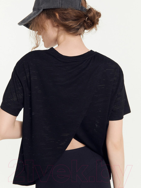 Изображение товара Футболка спортивная Mark Formelle 302926/1 (р.164/170-84-90, волны на черном)