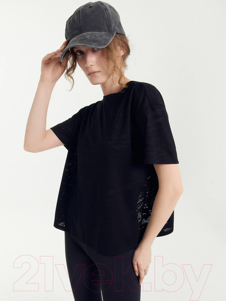 Изображение товара Футболка спортивная Mark Formelle 302926/1 (р.164/170-84-90, волны на черном)