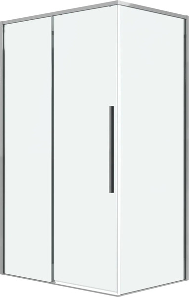 Изображение товара Душевая стенка Grossman Galaxy 80x195 / 200.K33.01.80.10.00 (хром/стекло прозрачное)