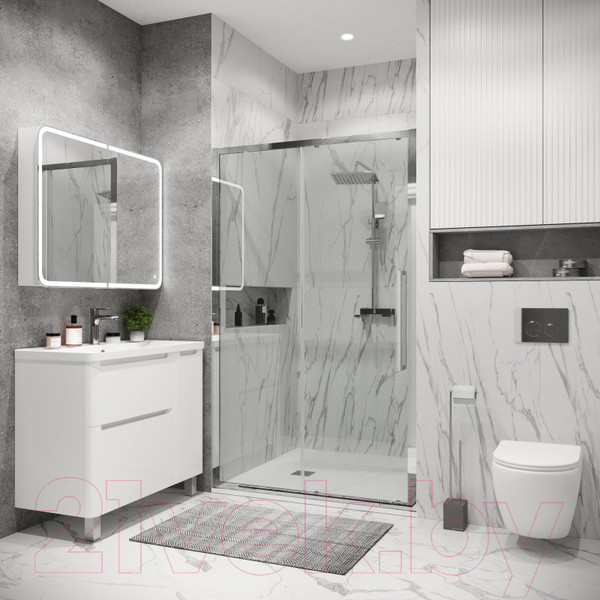 Изображение товара Душевая дверь Grossman Cosmo 110x195 / 100.K33.02.110.10.00 (хром/стекло прозрачное)