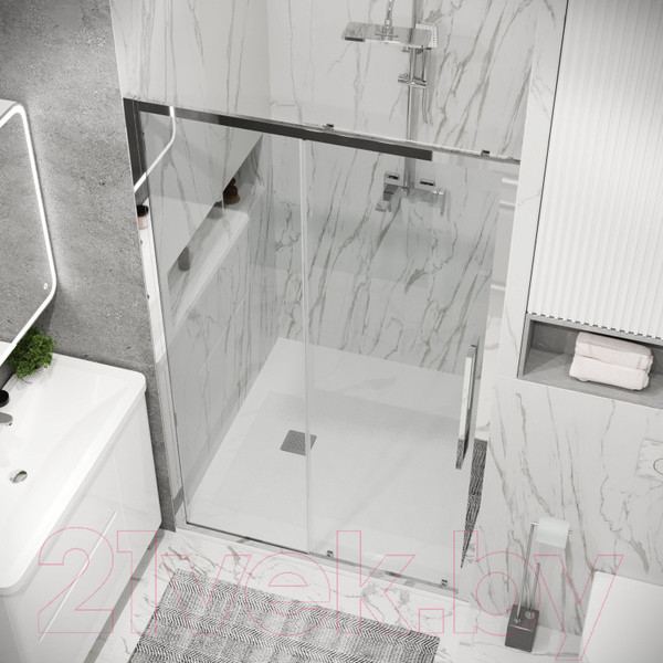 Изображение товара Душевая дверь Grossman Cosmo 110x195 / 100.K33.02.110.10.00 (хром/стекло прозрачное)